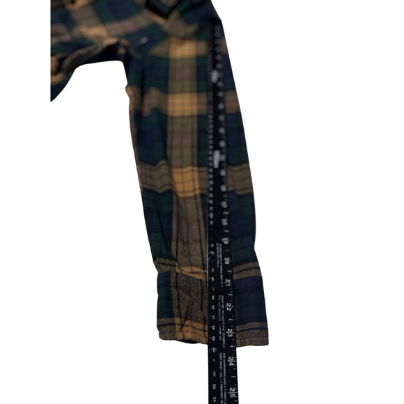 Eddie Bauer Men's Bristol Flannel Long Sleeve - Brown Green Plaid - Outdoors XL - Picture 5 of 10